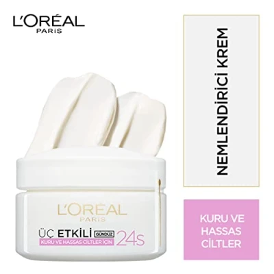 Image of L&#039;Oreal Skin Expert Paris Triple Active Day Moisturiser Dry and Sensitive 50 ml, mix, (Pack of 1)