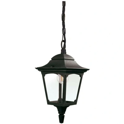 Image of Chapel Mini Outdoor Pendant Ceiling Light, Black IP44