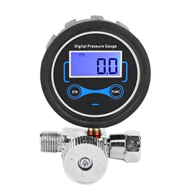 Image of air Filter Regulator Compressed Lubricator Pneumatic Control Valve Digital Pressure Gauge Regulating 1/4in for Spray Gun+Digital