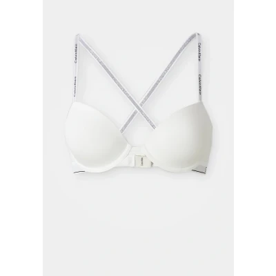 Image of Calvin Klein Underwear Lightly Lined DEMI ICON Tshirt bra, Women&#039;s, Size: 32D, White