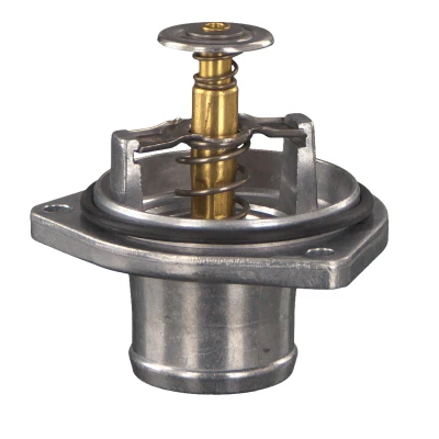 Image of 1192000015, 1192000015SK, A1192000015, A1192000015SK Engine thermostat FEBI BILSTEIN 103154 80C with housing MERCEDES BENZ: W124 Saloon
