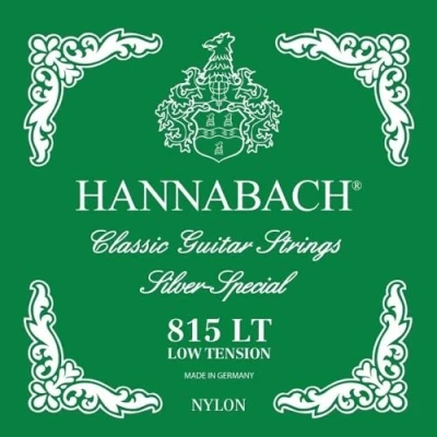 Image of Hannabach 652517 Series 815 Silver Special Low Tension String Set for Classic Guitar Green