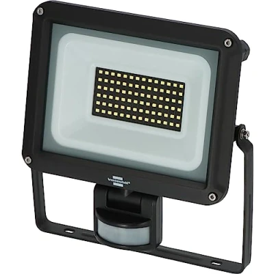 Image of Brennenstuhl LED Spotlight JARO 7060 P (LED Wall Floodlight for Outdoor use IP65, 50W, 5800lm, 6500K, with Motion Detector and Twilight Sensor)