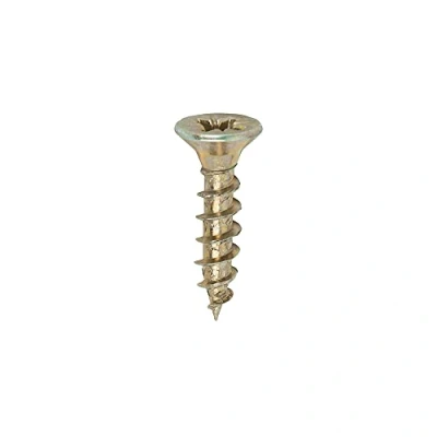 Image of TIMCO Solo Chipboard &amp; Woodscrews Gold 4.5 x 20 Box of 200 A single thread woodscrew mainly used in various types timber and man made boards or into masonry with the use plastic plug