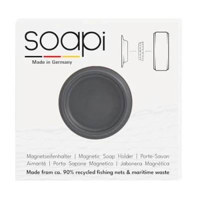 Image of Soapi Soap Holder, Polypropylene (PP) made from recycled fishing nets, Darkgray