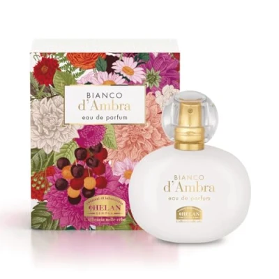 Image of Helan, Bianco D&#039;Ambra Perfume for Women with Floral Spicy Notes, Ladies Nutmeg, Incense &amp; Iris, Womens Perfumes, Gifts Women, Long Lasting Fragrance 4 5 Hours, 50 ml Made in Italy