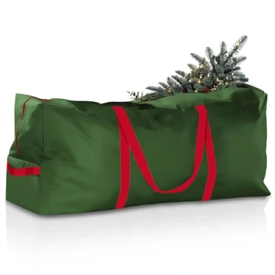 Image of E SMARTER 165x38x76cm Christmas Tree Storage Bag, 600D Oxford Material Holiday Spirit Waterproof XMAS Bag for Bulky Items, Medium Furniture, Green