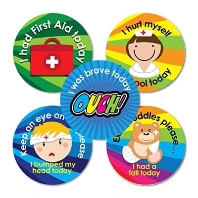 Image of SuperStickers First Aid Including Bumped Head Stickers (Pack of 125 Stickers), 28mm