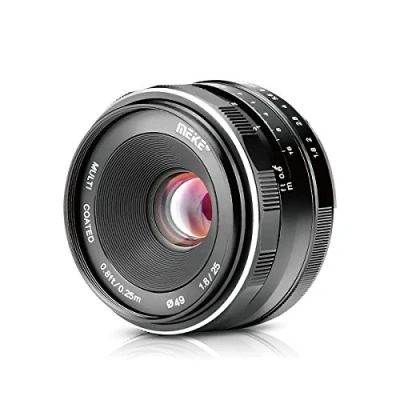 Image of Meike 25mm f/1.8 Large Aperture Wide Angle Lens Manual Focus for Sony Mirrorless Emount Cameras