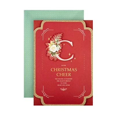 Image of Hallmark Christmas Card Traditional Heartfelt Verses Design