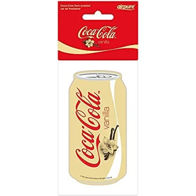 Image of airpure COCA COLA Vanilla CAN Car Freshener, Freshens Vehicle Interior Air, Fresheners for Men and Women, Fresh Scent