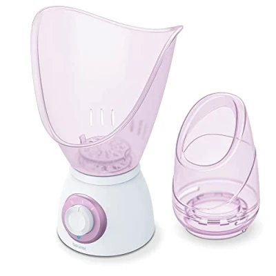 Image of Beurer FS60 Facial Sauna, Steamer for Cosmetic Care, Opens the Pores and Moisturises, Soothing Steam, also Suitable Aromatherapy Inhalation, Pink