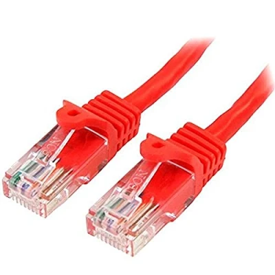 Image of StarTech.com 7m Red Cat5e Patch Cable with Snagless RJ45 Connectors Long Ethernet 7 m Cat 5e UTP (45PAT7MRD)