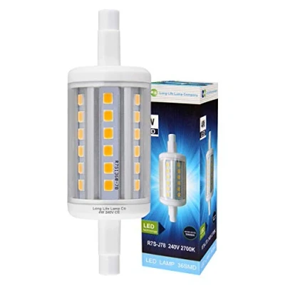 Image of J78 LED Bulb Halogen Replacement Energy Saving Security &amp; Pir Flood Light Lamp R7s 78mm 4w Warm White
