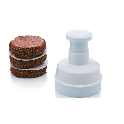 Image of Burger Hamburger Maker, Press Quarter Pounder Includes a Mix +100 Free Wax Discs
