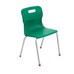 Image of Titan 4 Leg Chair Size 380mm Seat Height Green T14 GN