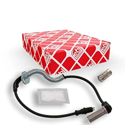 Image of 3555403017, 3555403417, 3555403817, 6505400217, 6555400817 ABS Sensor FEBI BILSTEIN 44780 Rear Axle Left with bush 1250Ohm 130, 160mm