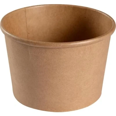 Image of ABENA Disposable Bowls Pack Of 50 For Hot Food Perfect Soup &amp; Pasta Like Dishes Paper With A Diameter 11.5cm And Capacity 500ml