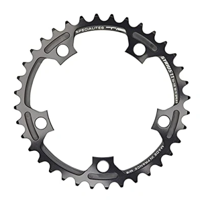 Image of Spécialités TA Syrius 110pcd 10/11 Speed Chainring, Black, Inner 34T