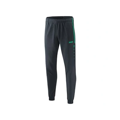 Image of JAKO Kid&#039;s Competition 2.0 polyester pants Children&#039;s, Anthracite/Turquoise, 128