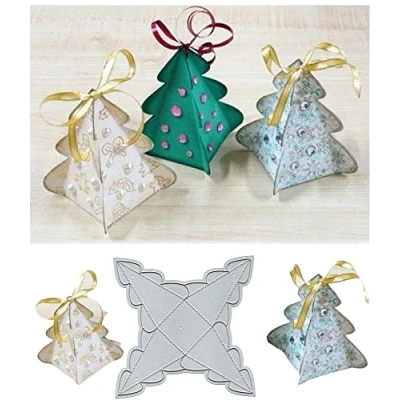 Image of Christmas Candy Box Metal Die Cuts,Christmas Suger Cutting Dies Cut Stencils DIY Scrapbooking Album Decorative Embossing Paper Festival Card Making