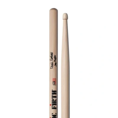 Image of Vic FIrth Signature Series Drumsticks David Garibaldi &#039;Jam Master&#039; Wood Tip White