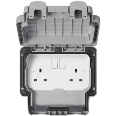 Image of MK Electric Outdoor Socket, Double