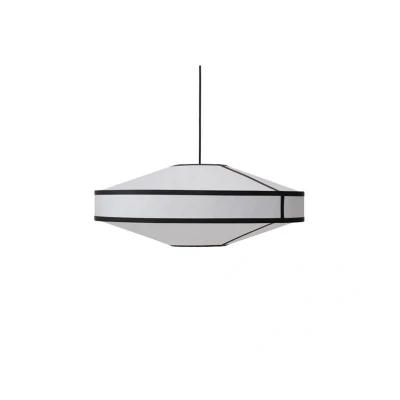 Image of New Works Kite pendant light, Ø 75 cm, white / black, 3 bulb.