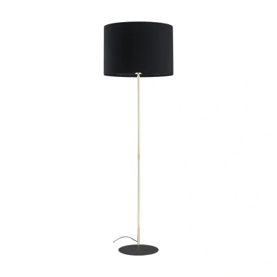 Image of Umberto Floor Lamp With Shade Black 1xE27