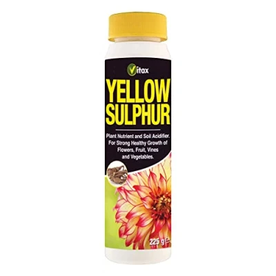 Image of Vitax Yellow Sulphur 225G Strong Healthy Growth Of Flowers Fruit Vines &amp; Vegetables