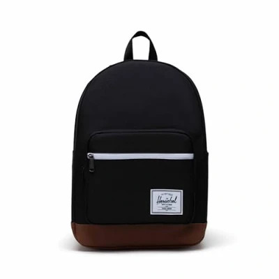 Image of Herschel Supply Co. Pop Quiz Backpack, Black/Tan, One Size, Backpack