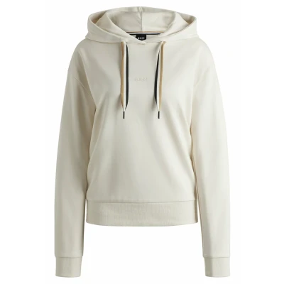 Image of BOSS Stripe Hoodie, Women&#039;s, Size: XL, Natural eighteen