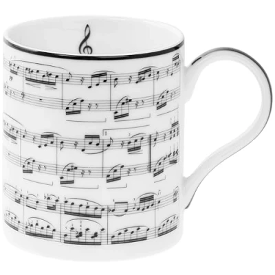 Image of Music Notes Fine China Mug Making Collection Leonardo