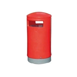 Image of Outdoor Hooded Top Bin 75 Litre Red