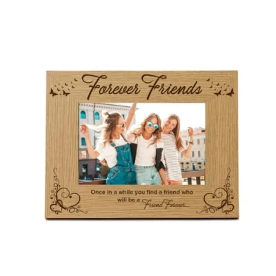 Image of ukgiftstoreonline Friends Forever Wooden Photo Frame Gift (8 x 10 Inch)