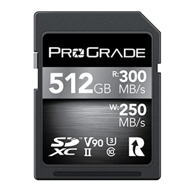Image of ProGrade Digital SDXC UHS II V90 300R Memory Card (512GB)
