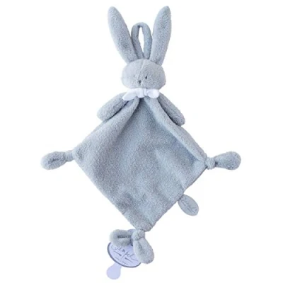 Image of Dimpel lapin doudou attache tetine ELLA TUTTIE bleu