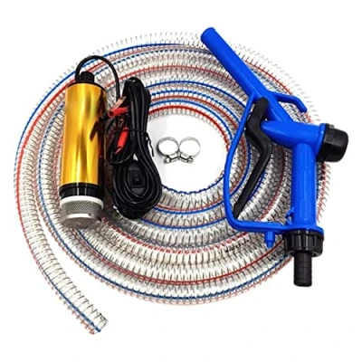 Image of Fuel Transfer Pump,Electric Oil Pump 12V Diesel Dispenser Sprayer Combo Kit, Kerosene Biodiesel W/Hose Nozzle