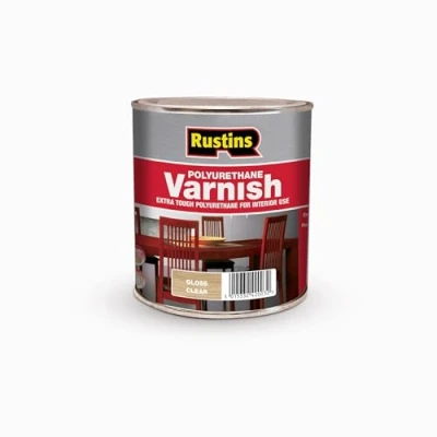 Image of Rustins Polyurethane Varnish Gloss Clear 500ml