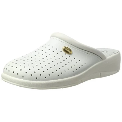 Image of San Malo value Nursing Clogs with perforations White Size 41