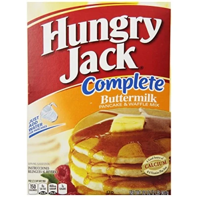 Image of HUNGRY JACK Complete Buttermilk Pancake &amp; Waffle Mix 907g Box