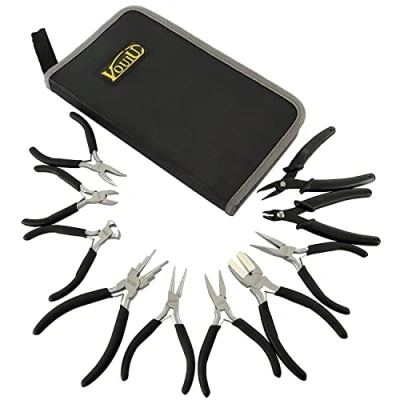 Image of vouiu 10 Piece Jewelry Pliers Set Making Tools