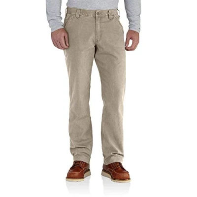 Image of Carhartt mensRugged Flex Rigby Dungaree Pant Pants beige 42W x 32L