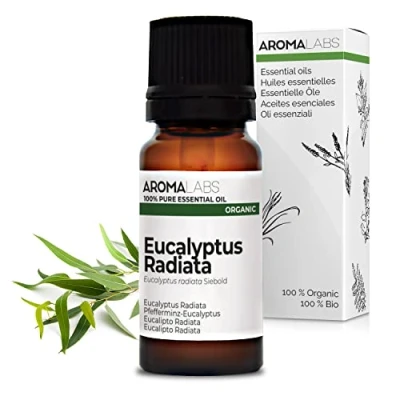 Image of BIO Eucalyptus Radiata Essential Oil 10mL 100% Pure, Natural, Chemotyped and AB Certified AROMA LABS (French Brand)