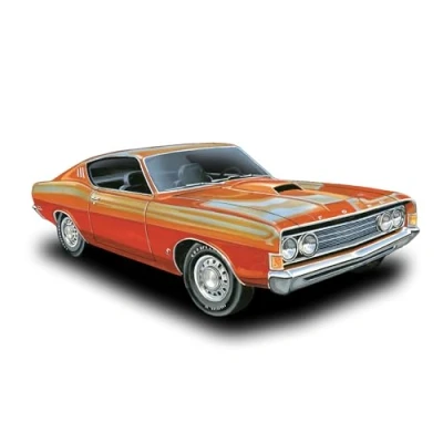 Image of 1969 Ford Torino Cobra Fastback 1:25 AMT Model Kit AMT1217