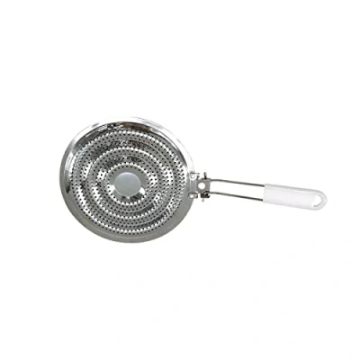 Image of Fackelmann 682074 Cooker Heat Distributor, Accessories, White, Stainless Steel, 20.5 cm