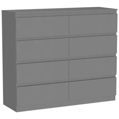 Image of Vida Designs Denver Drawer Chests (Grey, 8 Drawer)