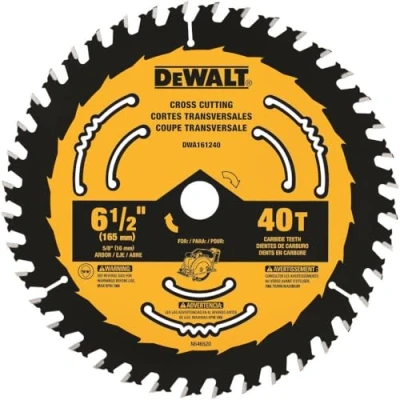 Image of DEWALT DWA161240 6 1/2 Inch 40 Tooth Circular Saw Blade