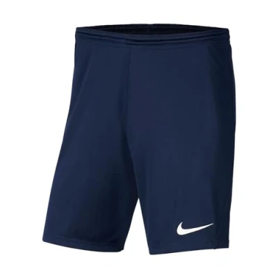 Image of NIKE Unisex Kids Dri fit Park 3 Shorts, Midnight Navy/White, XS EU