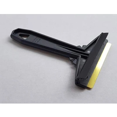 Image of Murska 575 2 Squeegee Ice Scraper Brass Blade Original of Finland Black/yellow